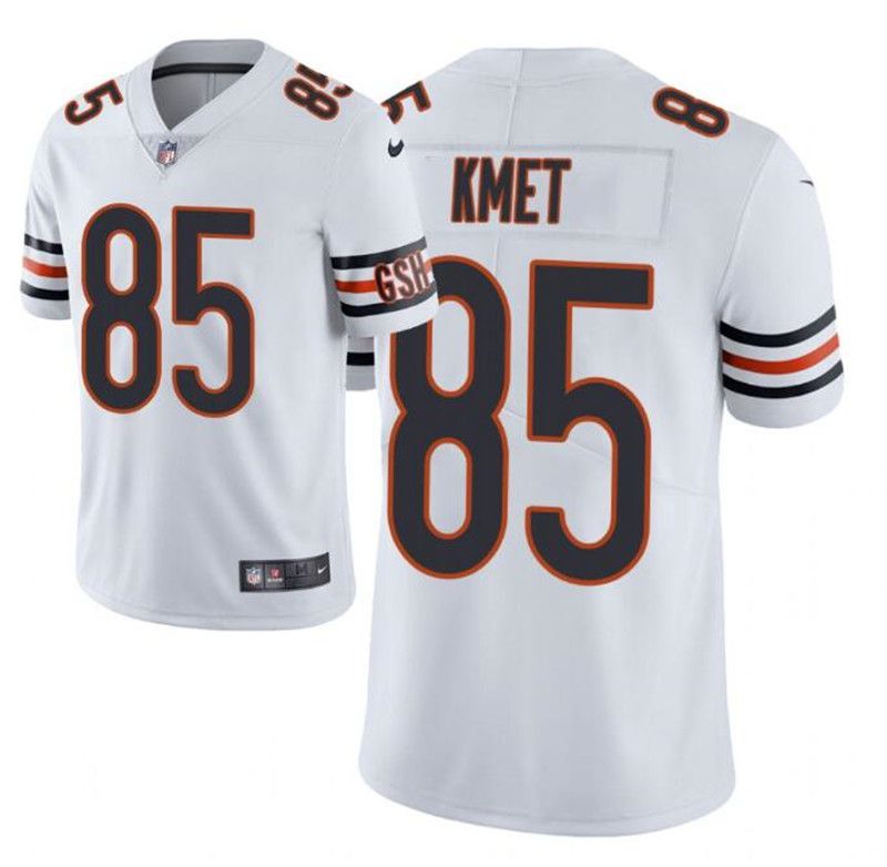 Men Chicago Bears 85 Cole Kmet Nike White Limited NFL Jersey